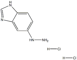 5-肼基苯并咪唑二盐酸盐 结构式