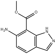 6-氨基-1氢-吲唑-7-甲酸甲酯, 73907-98-9, 结构式
