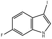 tert-butyl 6-fluoro-3-iodo-1H-indole-1-carboxylate Struktur