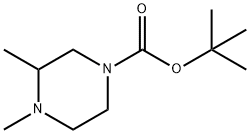 3,4-二甲基哌嗪-1-羧酸叔丁酯, 741287-32-1, 结构式