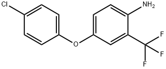 4-(4-chlorophenoxy)-2-(trifluoroMethyl)benzenaMine Structure