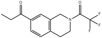 1-[2-(trifluoroacetyl)-1,2,3,4-tetrahydro-isoquinolin-7-yl]-propan-1-one Structure