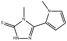 4-Methyl-3-Mercapto-5-(N-Methylpyrrol-2-yl)-1,2,4-(4H)-triazole,741690-24-4,结构式