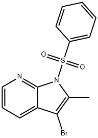 3-broMo-2-Methyl-1-(phenylsulfonyl)-1H-pyrrolo[2.3-b]pyridine|3-溴-2-甲基-1-(苯磺酰基)-1H-吡咯并[2.3-B〕吡啶