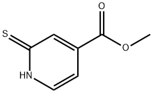 2-Mercapto-isonicotinic acid Methyl ester 化学構造式
