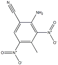 2-氨基-4-甲基-3,5-二硝基苯甲腈, 745048-51-5, 结构式