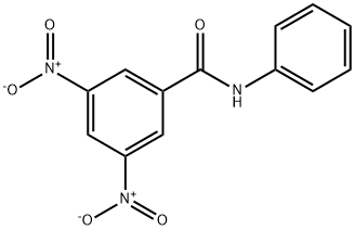 3,5-二硝基-N-苯基苯甲酰胺 结构式
