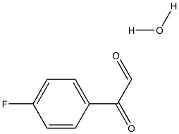4-氟苯甲酰甲醛水合物,7468-86-2,结构式