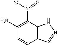 7-硝基-1H-吲唑-6-胺, 74728-64-6, 结构式