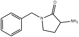 3-氨基-1-苄基吡咯烷-2-酮 结构式