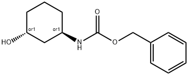 benzyl trans-3-hydroxycyclohexylcarbaMate Structure