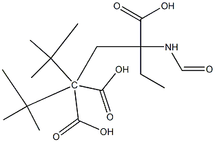N-Formyl γ-Carboxyglutamic Acid γ,γ-Di-t-butyl 3-Ethyl Ester Structure