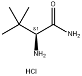 (S)-2-アミノ-3,3-ジメチルブタンアミド塩酸塩 化学構造式