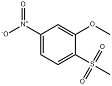 1-Methanesulfonyl-2-Methoxy-4-nitrobenzene Struktur