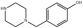 4-((ピペラジン-1-イル)メチル)フェノール 化学構造式