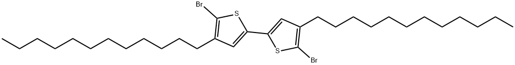 5,5'-dibroMo-4,4'-didodecyl-2,2'-bithiophene Struktur
