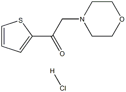 2-Morpholin-4-yl-1-thiophen-2-yl-ethanone hydrochloride Struktur