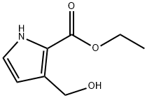 3-(羟甲基)-1H-吡咯-2-甲酸乙酯, 75448-69-0, 结构式