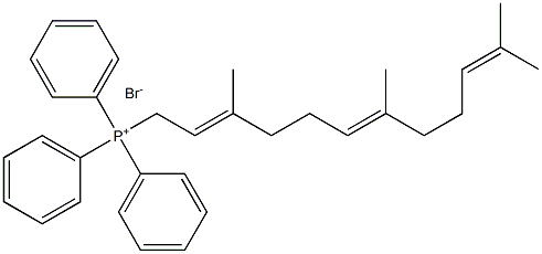三苯基(3,7,11-三甲基十二烷-2,6,10-三烯-1-基)溴化磷, 75499-95-5, 结构式