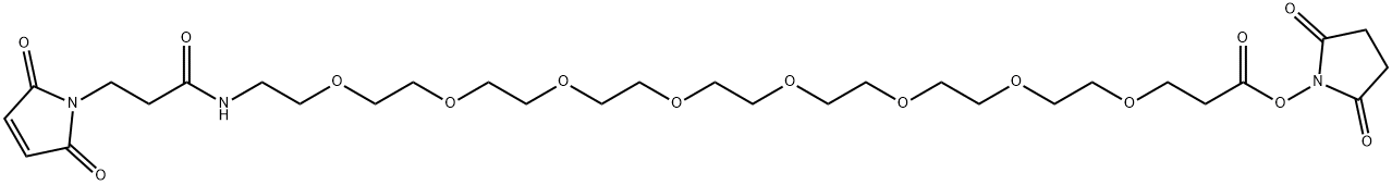 MAL-DPEG®8-NHSエステル 化学構造式