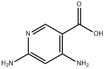 3-Pyridinecarboxylicacid,4,6-diamino-(9CI) 化学構造式