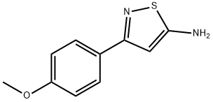 3-(4-甲氧苯基)异噻唑-5-胺, 75907-55-0, 结构式