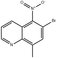 6-BroMo-8-Methyl-5-nitroquinoline 化学構造式