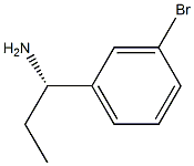 (S)-1-(3-溴苯基)丙烷-1-胺, 760171-71-9, 结构式