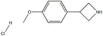 3-(4-甲氧基苯基)氮杂环丁烷盐酸盐 结构式