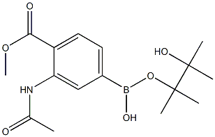 3-乙酰胺基-4-(甲氧基羰基)苯基硼酸频哪醇酯, 760989-61-5, 结构式