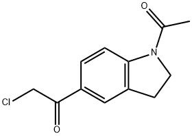 Ethanone, 1-(1-acetyl-2,3-dihydro-1H-indol-5-yl)-2-chloro-