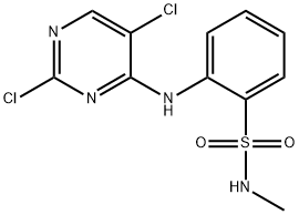 2 - ((2,5-二氯嘧啶-4-基)氨基)-N-甲基苯磺酰胺,761440-11-3,结构式