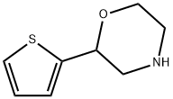 2-(チオフェン-2-イル)モルホリン 化学構造式