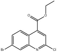 Ethyl 7-broMo-2-chloroquinoline-4-carboxylate Structure
