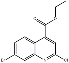 7-溴-2-氯喹啉-4-甲酸乙酯, 762260-65-1, 结构式