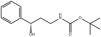 (S)-tert-Butyl (3-hydroxy-3-phenylpropyl)carbaMate Structure