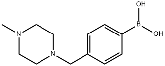 4-((4-甲基哌嗪-1-基)甲基)苯基硼酸, 763120-62-3, 结构式