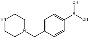 4-(piperazin-1-ylMethyl)phenylboronic acid Struktur