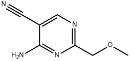 4-AMino-2-(MethoxyMethyl)pyriMidine-5-carbonitrile Structure