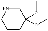 3,3-diMethoxyPiperidine Struktur