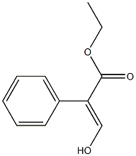 Ethyl 3-Hydroxy-2-phenylacrylate Struktur