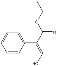 2-苯基-3-羟基丙烯酸乙酯,76636-17-4,结构式