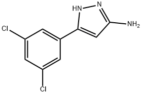 5-(3,5-Dichlorophenyl)-1H-pyrazol-3-aMine Struktur