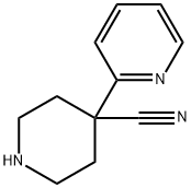 4-(吡啶-2-基)哌啶-4-甲腈 结构式