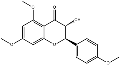 3-Hydroxy-4',5,7-trimethoxyflavane Struktur