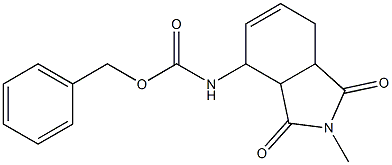 (2,3,3a,4,7,7a-Hexahydro-2-Methyl-1,3-dioxo-1H-isoindol-4-yl)carbaMic Acid PhenylMethyl Ester,768370-07-6,结构式