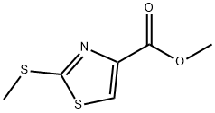 Methyl 2-(Methylthio)thiazole-4-carboxylate 化学構造式