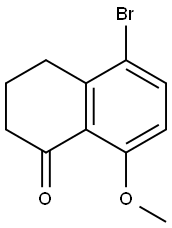 5-溴-3,4-二氢-8-甲氧基-1(2H)-萘酮,77259-96-2,结构式
