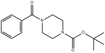 1-Piperazinecarboxylic acid, 4-benzoyl-, 1,1-diMethylethyl ester Struktur