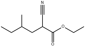 2-Cyano-4-Methylhexanoic Acid Ethyl Ester Struktur